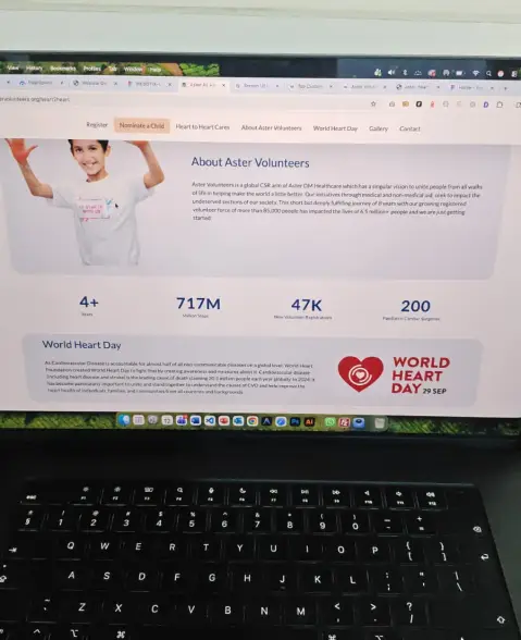 web application for volunteer campaign management Dubai