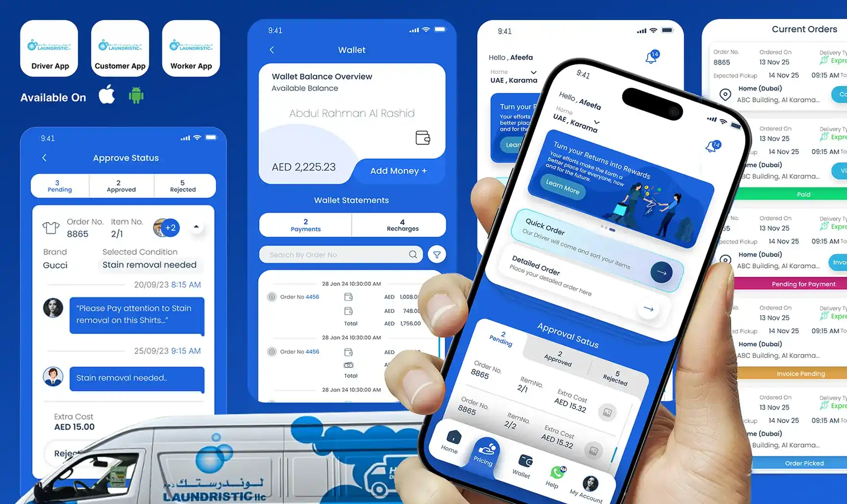Laundristic ecommerce project Dubai
