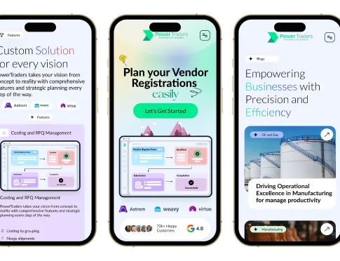 powertraders application screens