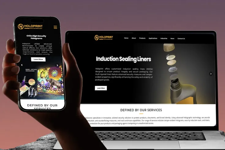 Security Printing & Hologram Manufacturing Website